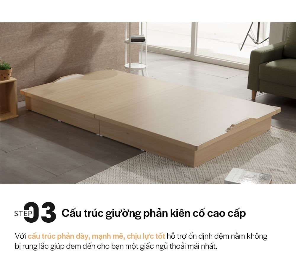 DB008 - GIƯỜNG GỖ HIỆN ĐẠI SIZE QUEEN - CHI TIẾT 04