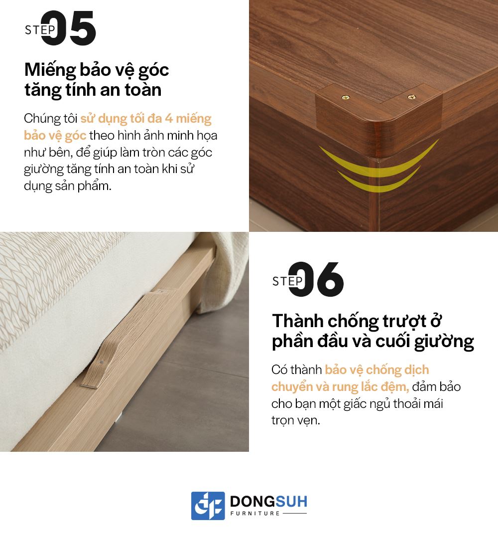 DB008 - GIƯỜNG GỖ HIỆN ĐẠI SIZE QUEEN - CHI TIẾT 06