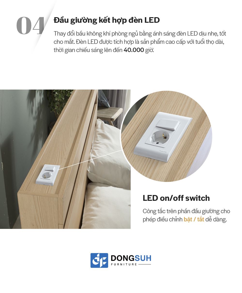 DB015 - GIƯỜNG LED CÓ NGĂN KÉO SIZE QUEEN - CHI TIẾT 06