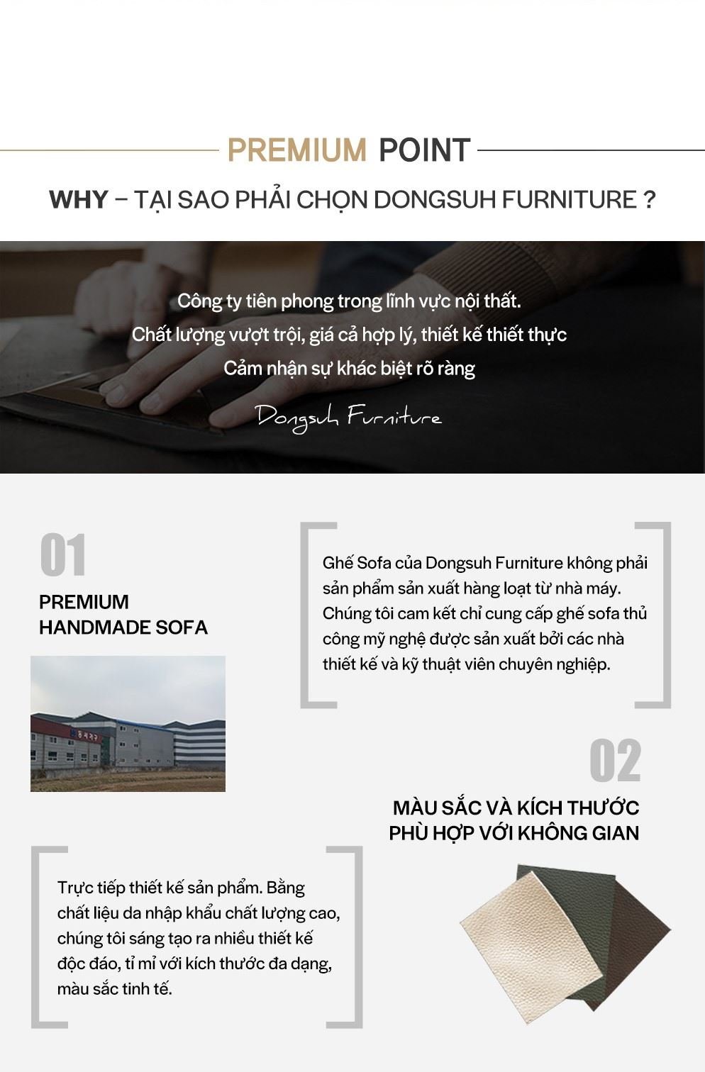 SF300 - GHẾ SOFA DA THẬT 4 CHỖ NGỒI KÈM ĐÔN - LÝ DO CHỌN SP 