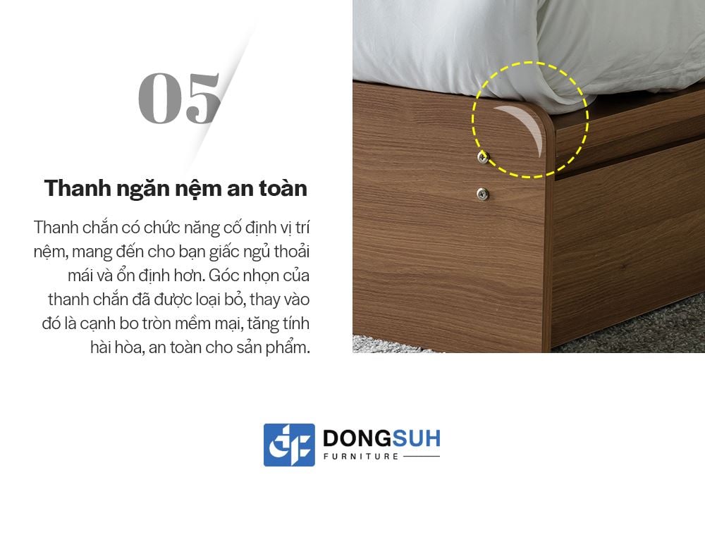 DB021 - GIƯỜNG NGỦ CAO CẤP SIZE QUEEN - CHI TIẾT 06