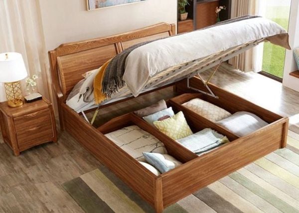 giường gỗ hương hiện đại