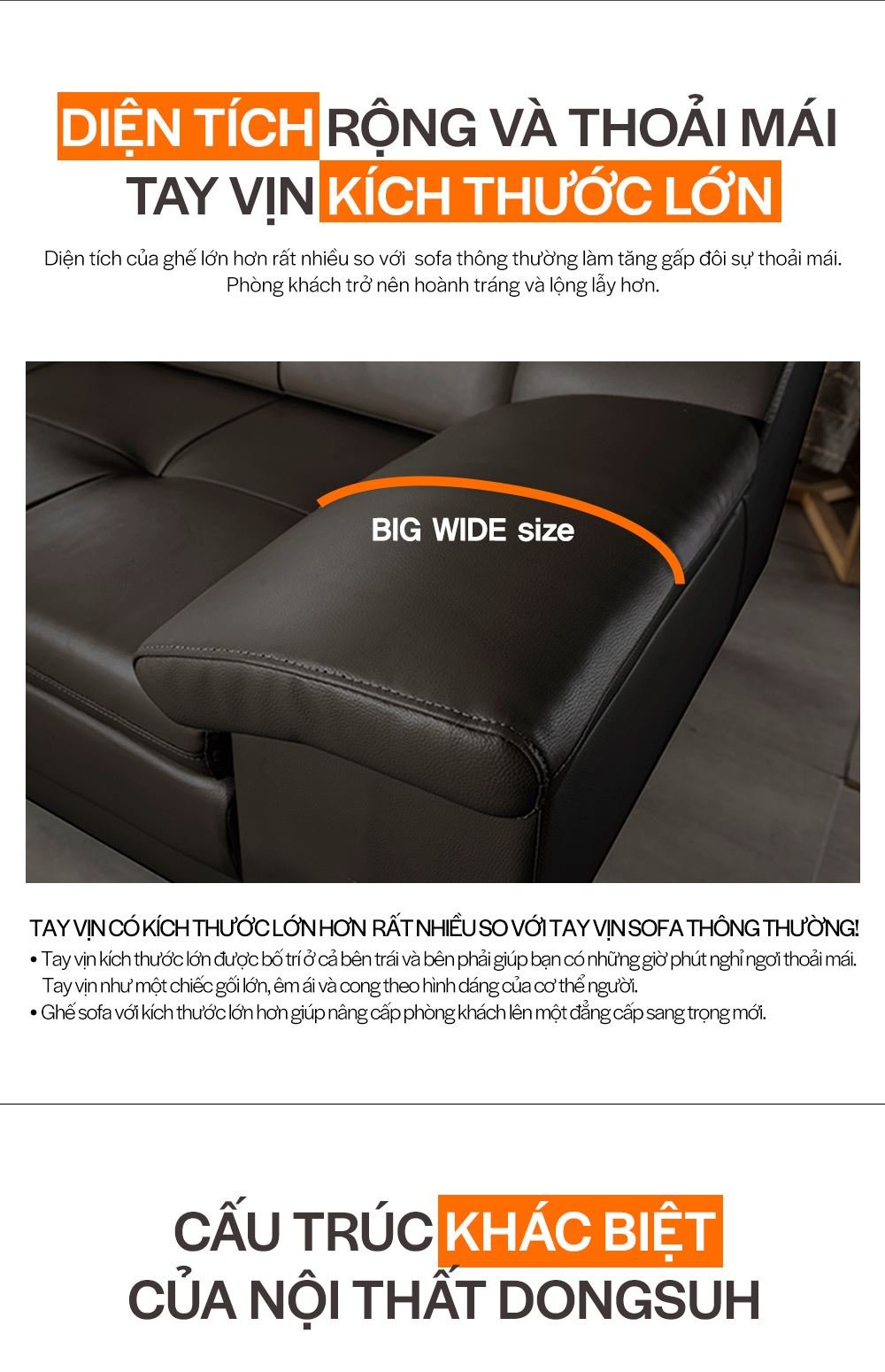 SF302 - GHẾ SOFA DA THẬT 4 CHỖ KÈM ĐÔN - CHI TIẾT 04