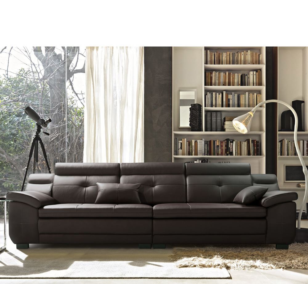 SF302 - GHẾ SOFA DA THẬT 4 CHỖ KÈM ĐÔN - CHI TIẾT 13