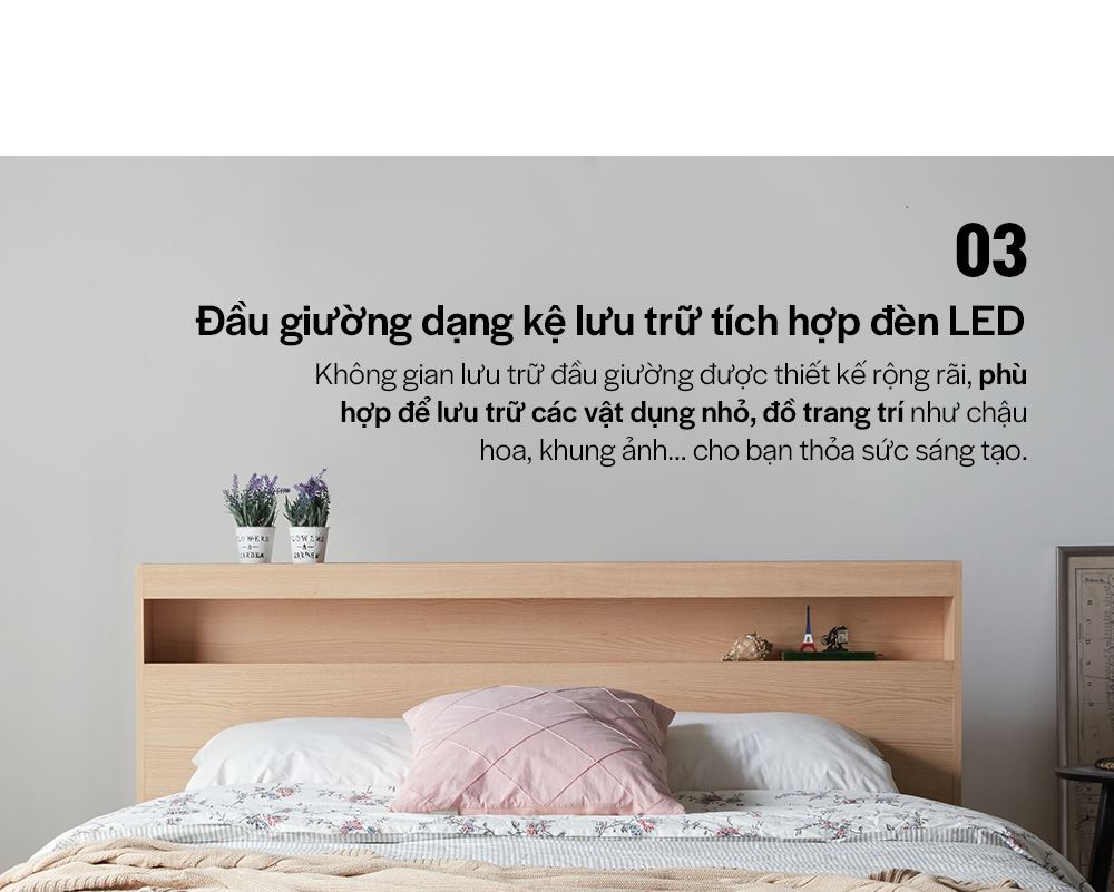 DB005 - GIƯỜNG LED SIZE QUEEN CÓ NGĂN KÉO - CHI TIẾT 06