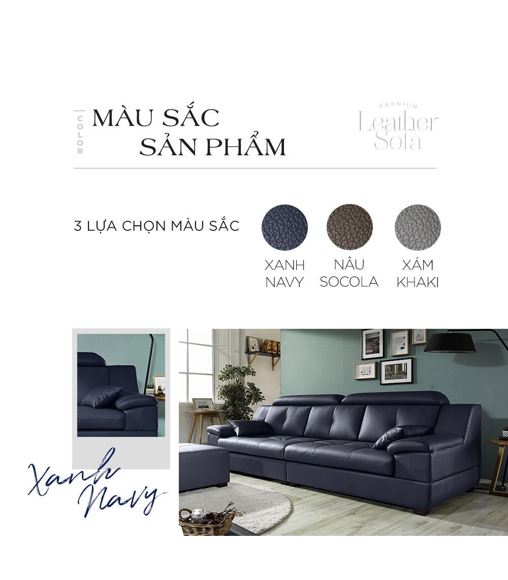 SF1352 - GHẾ SOFA DA THẬT 4 CHỖ KÈM ĐÔN_màu sắc sp