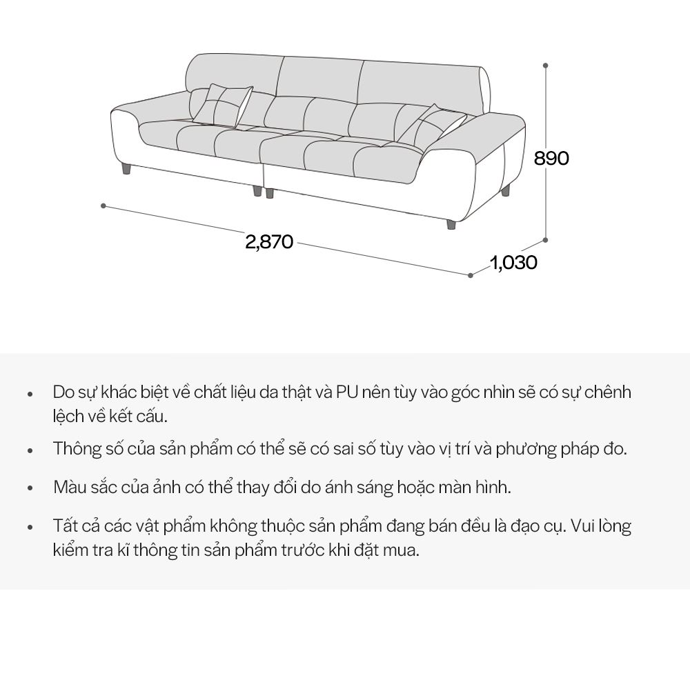 SF304 - GHẾ SOFA DA THẬT 4 CHỖ NGỒI KÈM ĐÔN