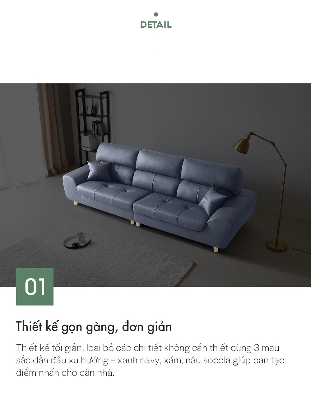 SF304 - GHẾ SOFA DA THẬT 4 CHỖ NGỒI KÈM ĐÔN