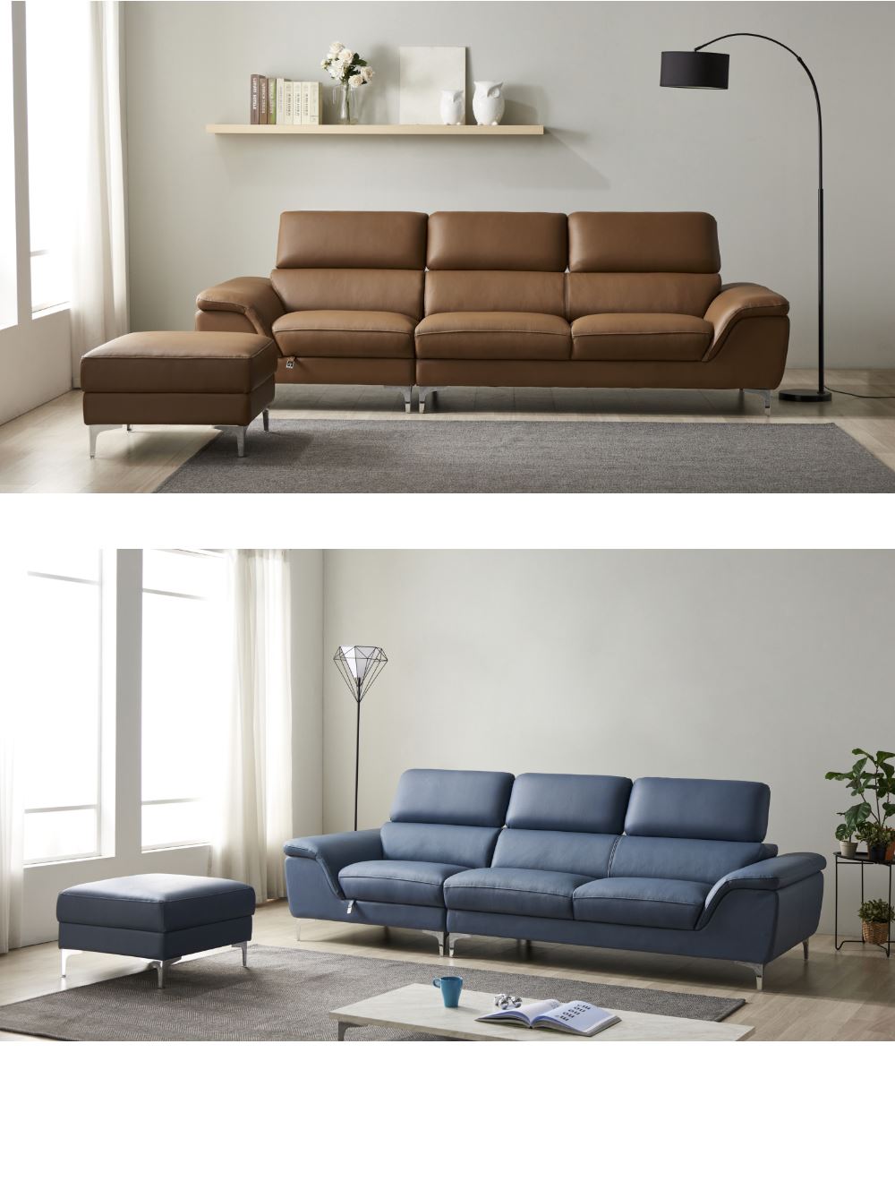 SF322 - GHẾ SOFA DA 4 CHỖ NGỒI 