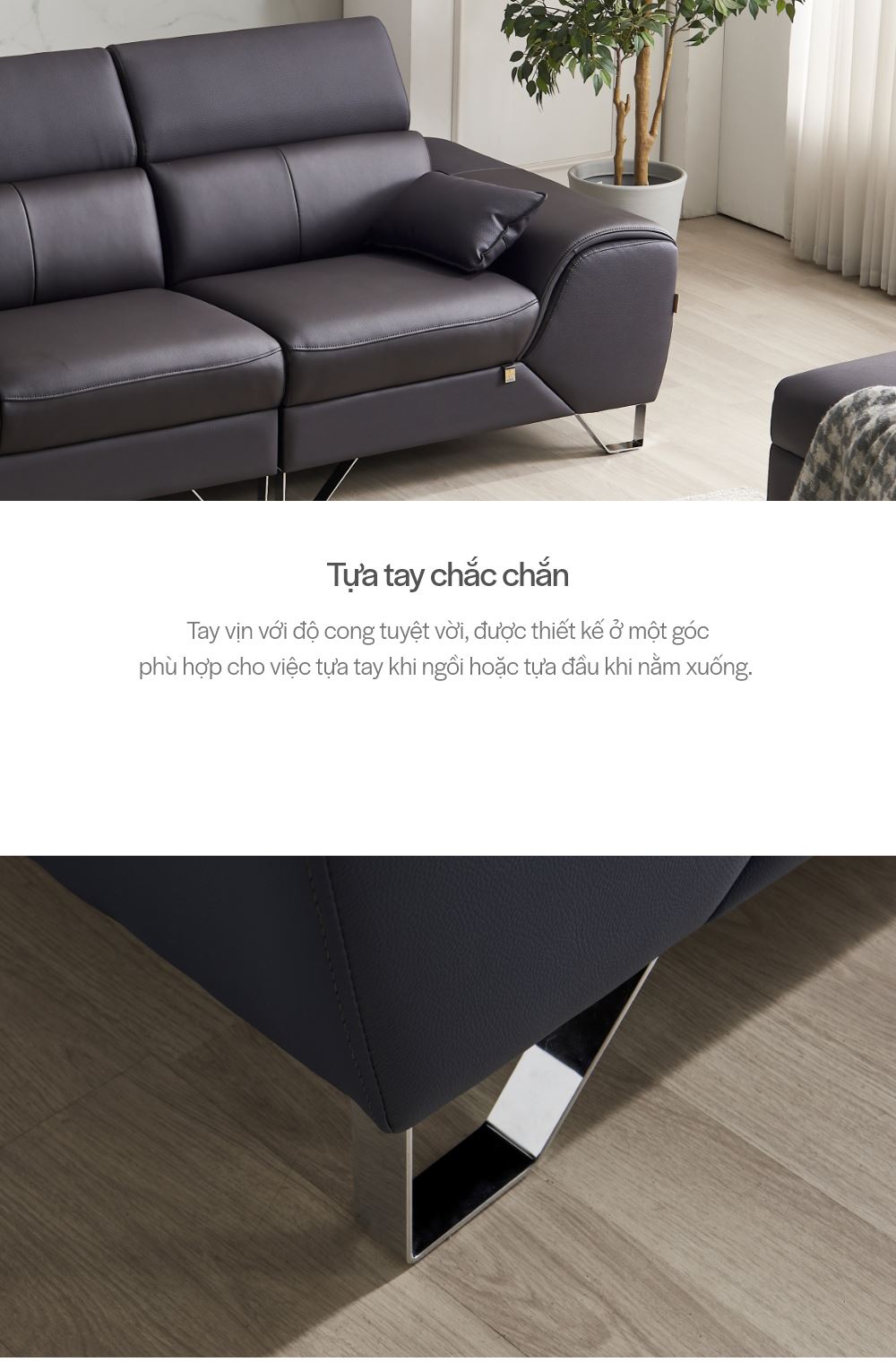 SF334 - GHẾ SOFA DA 4 CHỖ NGỒI