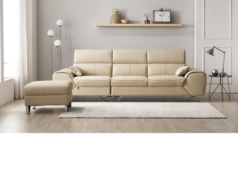 SF334 - GHẾ SOFA DA 4 CHỖ NGỒI