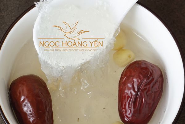 Yến chưng hạt sen táo tàu