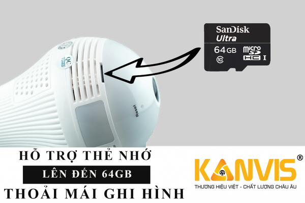 thẻ nhớ lưu trữ camera bóng đèn