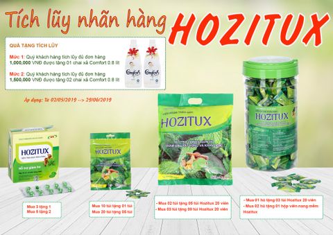 Chương trình khuyến mại: Tích lũy nhãn hàng Hozitux