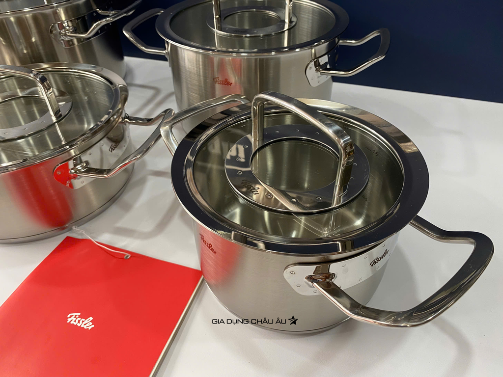 Quai nồi / Tay cầm không nóng của bộ nồi fissler 5 món Fissler Original Pro nắp kính