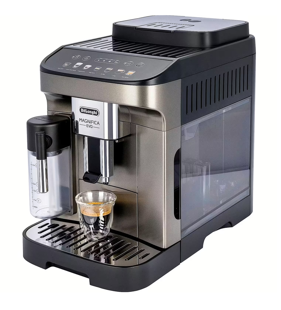 bình nước máy pha cà phê Espresso Delonghi Ecam 290.81 nằm bên hông máy