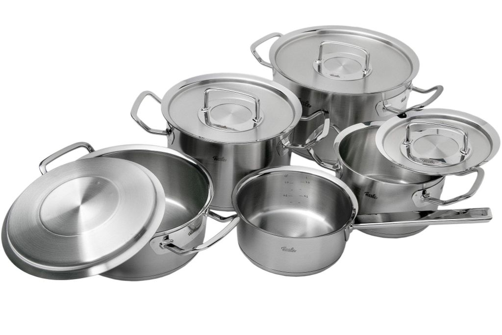 bộ nồi 5 món fissler original pro nắp inox
