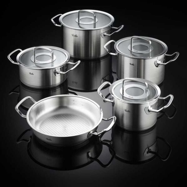 Bộ nồi Fissler của Đức - bộ nồi fissler original profi 5 món vung kính