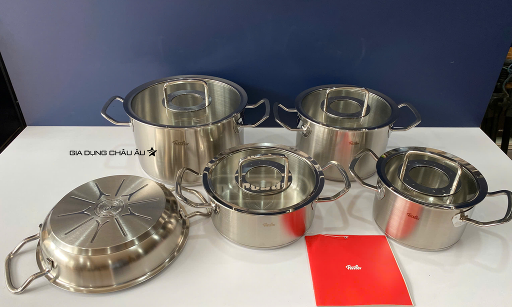 Bộ nồi Fissler Original Pro 5 món nắp kính chính hãng