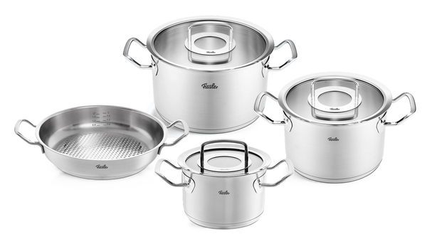 Bộ nồi Fissler Original Profi 4 món 3 nồi 1 chảo nắp kính