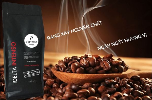 Cà phê hạt Espresso Perfectto Delta Series Intenso 1000g