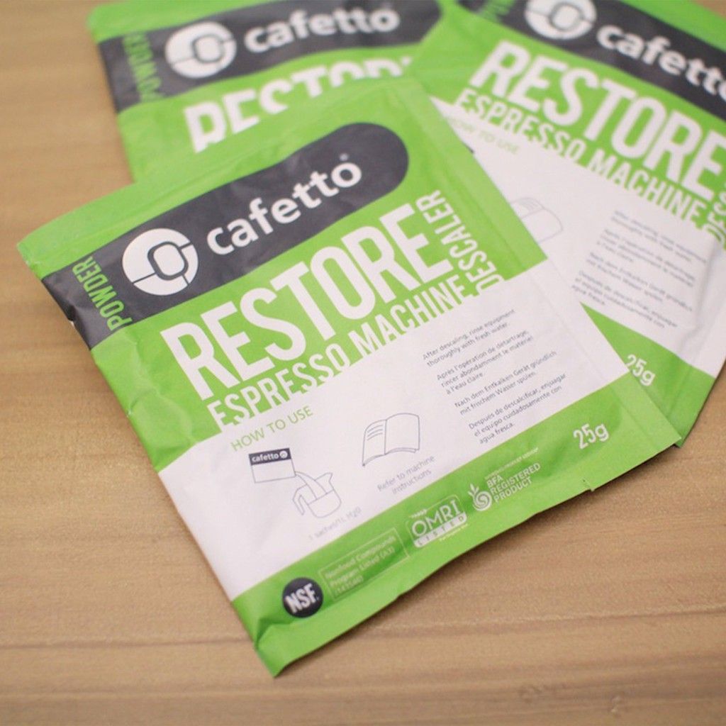 Hóa chất tẩy cặn vôi máy pha cafe Cafetto Restore Descaler 25 g