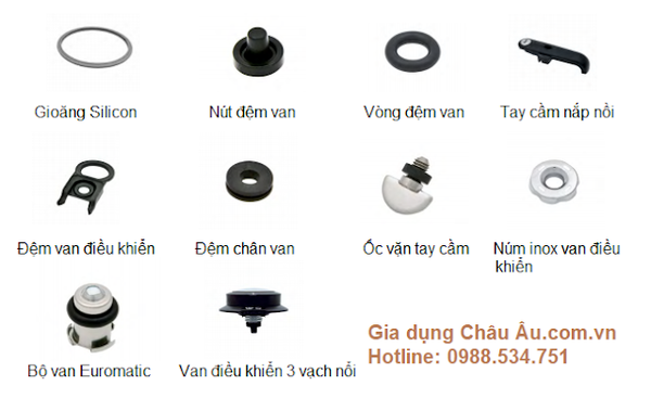 Bộ linh kiện nồi áp suất Fissler của Đức