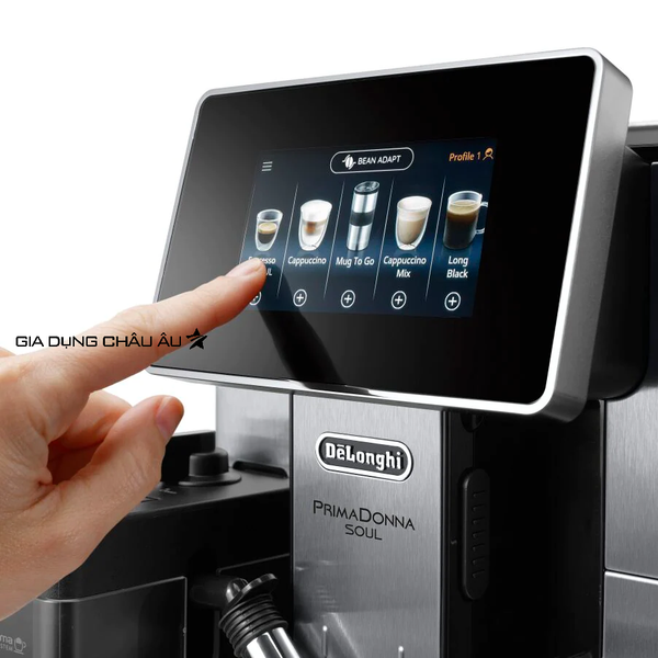 [CHÍNH HÃNG] Máy pha cà phê Delonghi Ecam610.75.MB - Automatic Coffee Maker Delonghi Primadonna Soul Ecam 610 75 MB