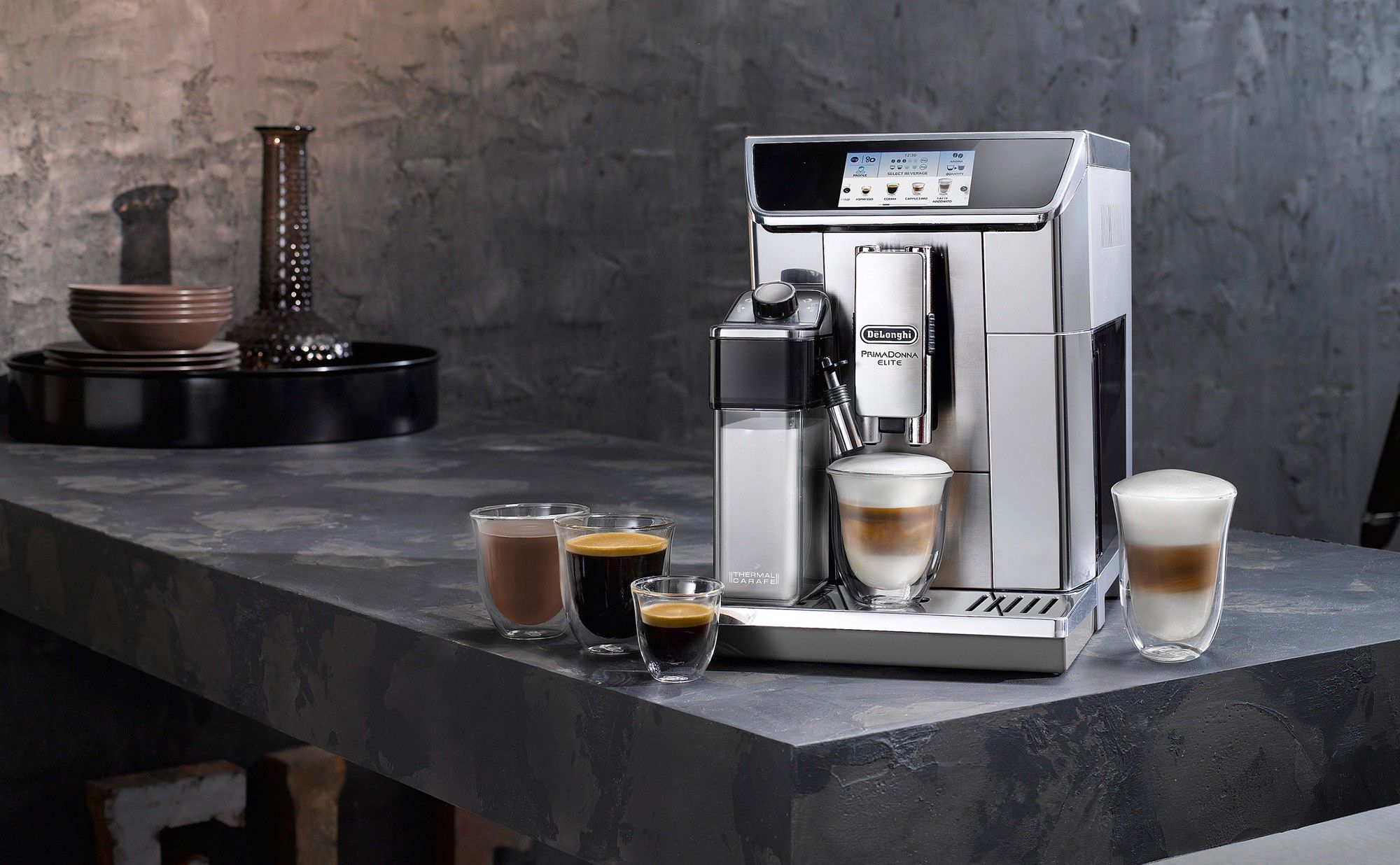 M y pha c ph Delonghi Ecam 650.75.MS Coffee Machine