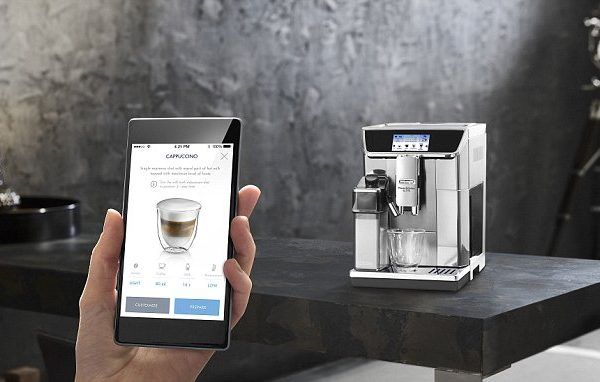 Máy pha cà phê tại nhà Delonghi ecam 650.75.s kết nối với ứng dụng Coffee Link