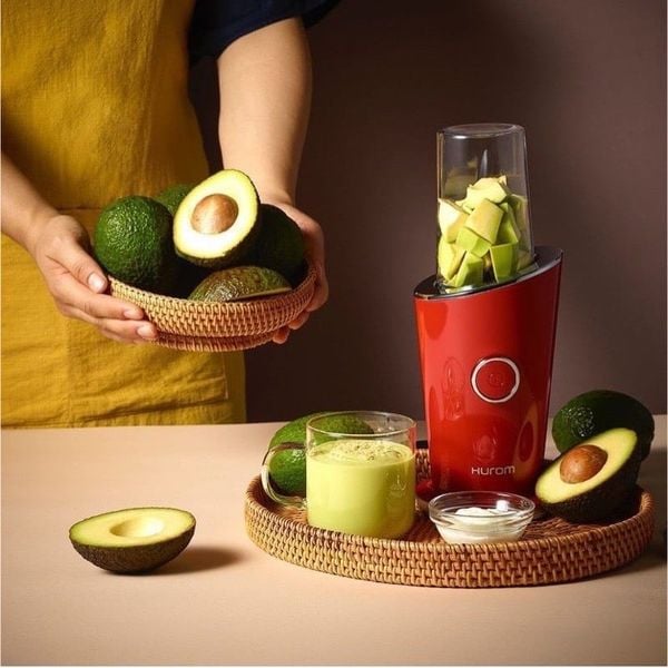 Máy xay sinh tố làm sữa hạt hurom mini blender red BL-C01CRD màu đỏ