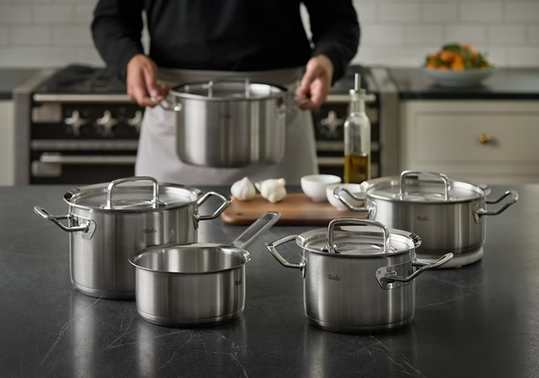 Nồi Fissler Made in germany - Fissler OPC2 5 món nắp inox chính hãng