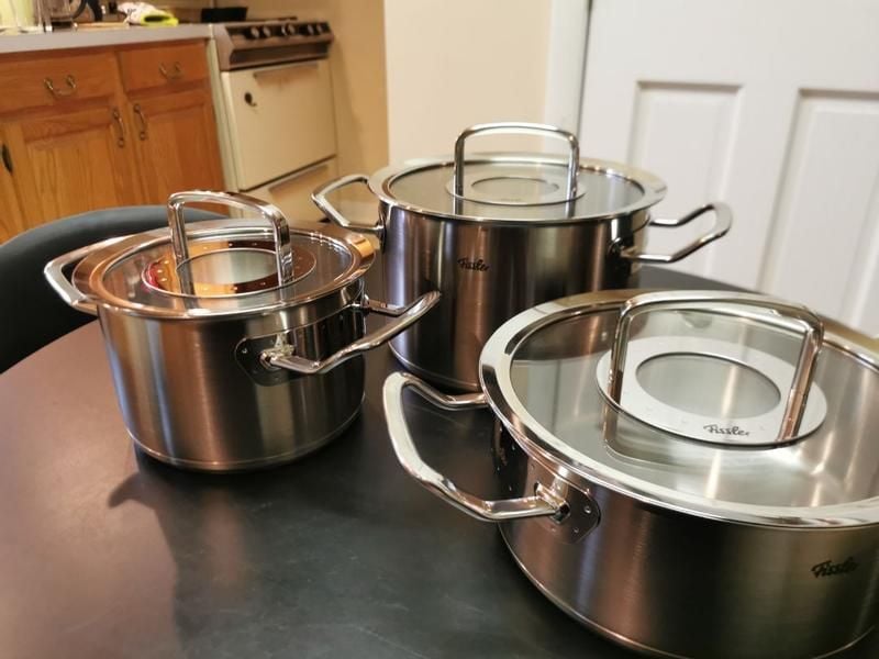 Bộ nồi inox bếp từ - Bộ nồi inox Fissler Original Pro 4 món nồi - 1 chảo