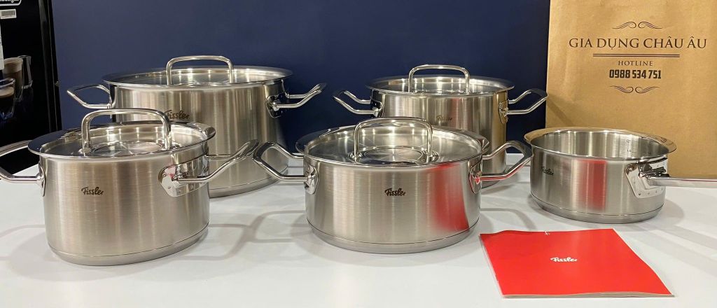 hình ảnh thực tế Bộ nồi Fissler Original Profi tại Gia Dụng Châu Âu