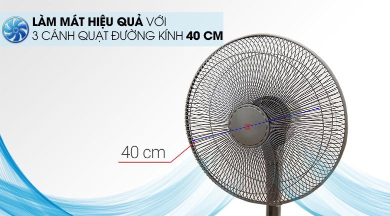 Quạt chạy êm KDK M40K làm mát hiệu quả