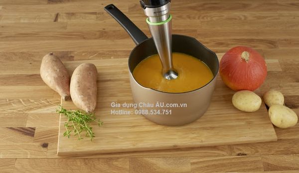 Xay cháo hay soup, trái cây hay hoa quả tươi cho bé chưa bao giờ dễ dàng đến thế với máy xay cầm tay Braun MultiQuick 9