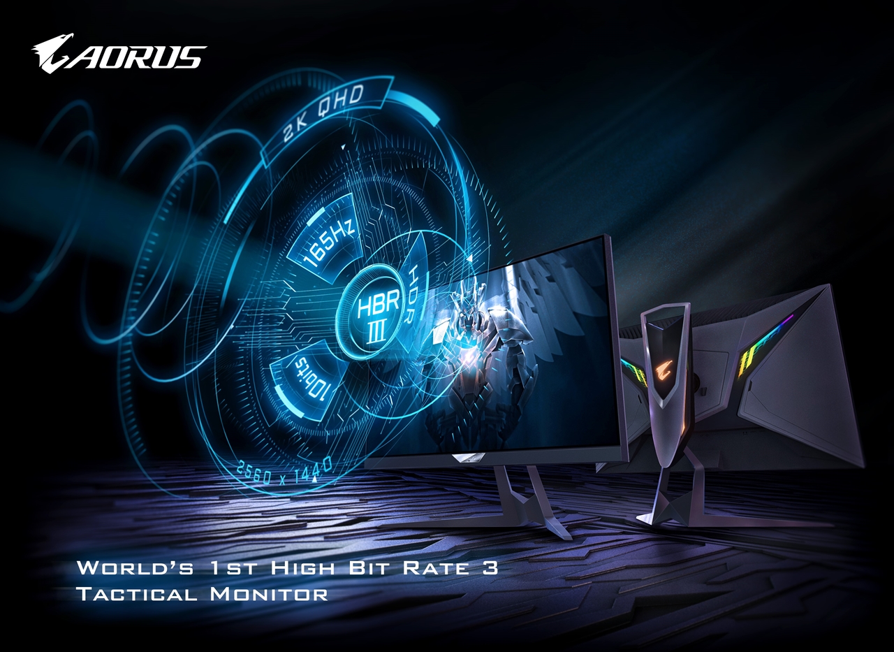 GIGABYTE công bố AORUS FI27Q-P – Màn hình chiến thuật High Bit Rate 3