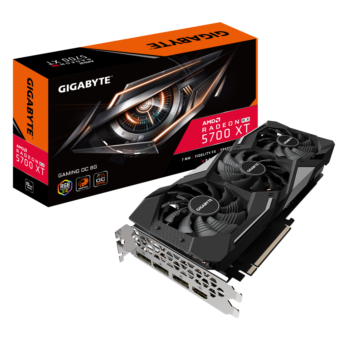GIGABYTE trình làng card VGA Radeon RX 5700 series – Hệ thống tản nhiệt WINDFORCE 3x, hiệu suất tối ưu