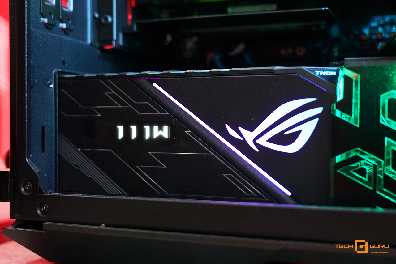 Trên tay bộ nguồn Asus ROG Thor 1200W Platinum – Tích hợp màn hình OLED, đèn LED RGB, đạt chuẩn 80 Plus Platinum