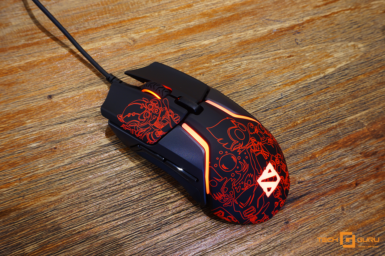 Cận cảnh chuột gaming SteelSeries RIVAL 600 Dota 2 Limited Edition