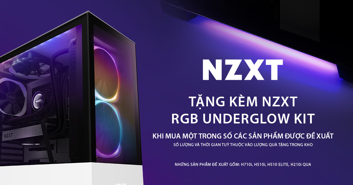 Đắm chìm trong thế giới ánh sáng RGB với chương trình khuyến mãi mới từ NZXT