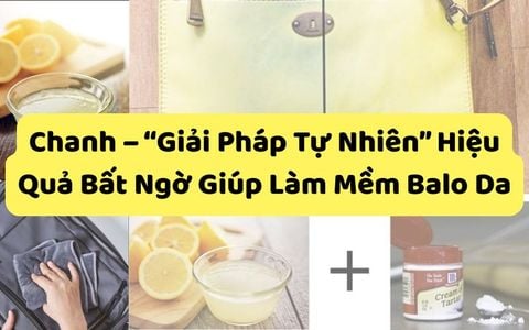 Chanh – Giải Pháp Tự Nhiên Hiệu Quả Bất Ngờ Giúp Làm Mềm Balo Da