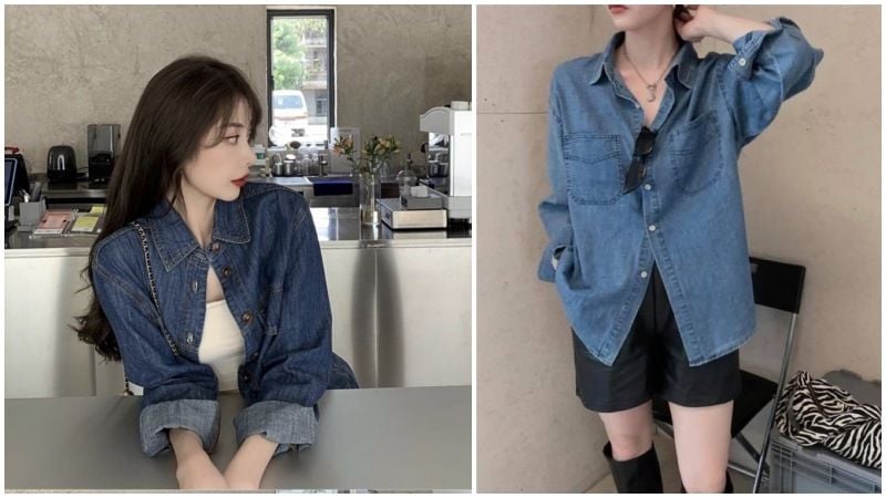 10+ Tips phối đồ Style áo sơ mi khoác ngoài nữ chuẩn fashionista