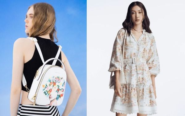 Outfit mùa xuân tươi tắn cùng balo họa tiết