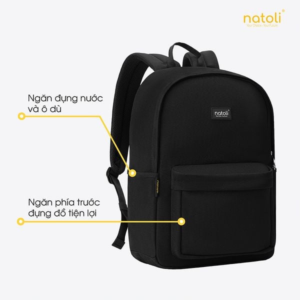 Balo đi học nam nữ NATOLI - Basic Backpack B2