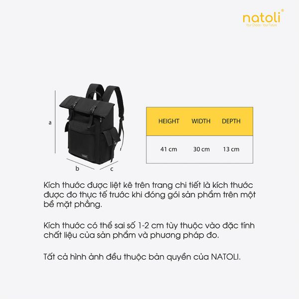 Balo chống nước du lịch NATOLI - FOLD BACKPACK B10