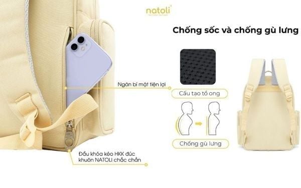 Balo chống trộm với ngăn bí mật