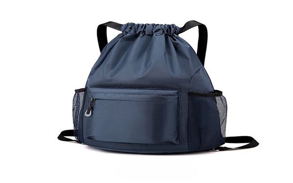 may balo dây rút xanh navy