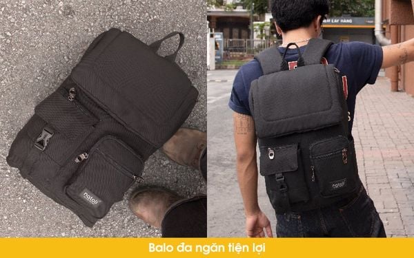 Balo đi học Hàn Quốc làm từ canvas