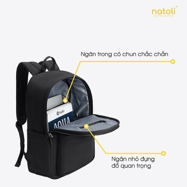 Balo đi học nam nữ NATOLI - Basic Backpack B2